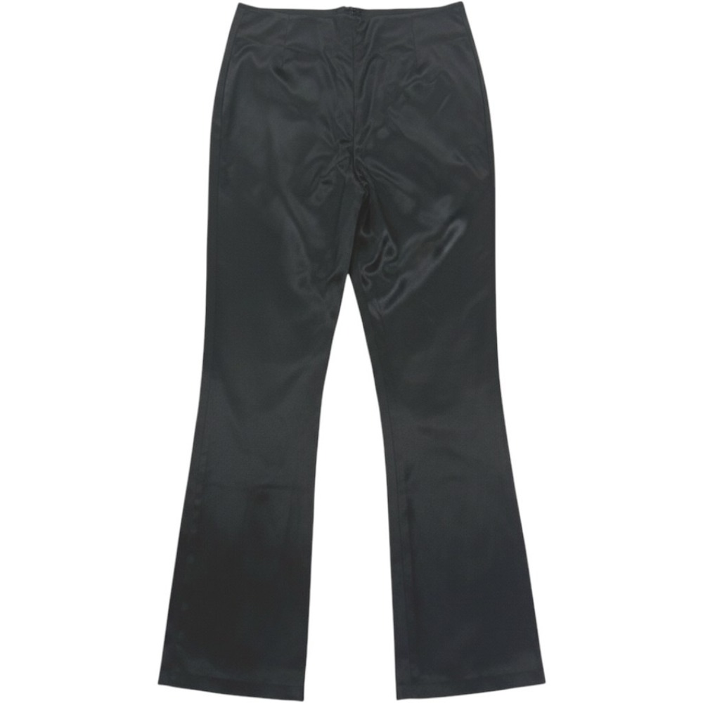 Vintage Arden B Dress Pants Womens 4 Black Satin Flare High Rise Y2K